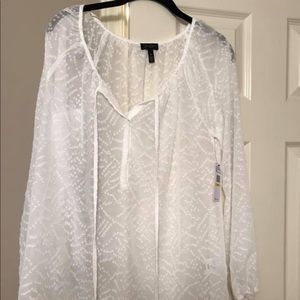 Sheer Jessica Simpson blouse